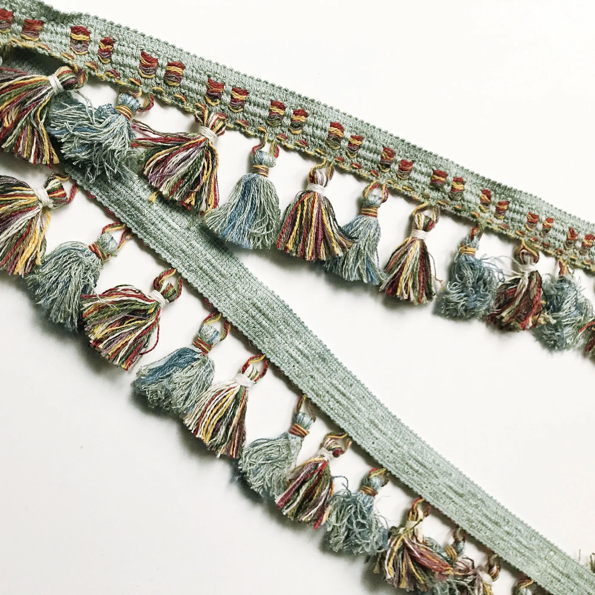 Multicolored High Quality Decorative Tassel Trim by the yard