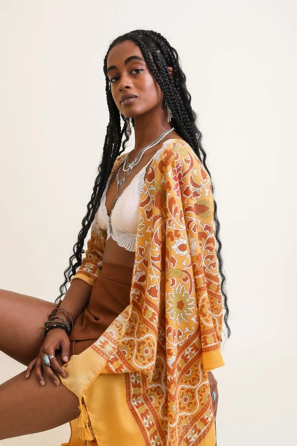 Mustard Morroco Kimono