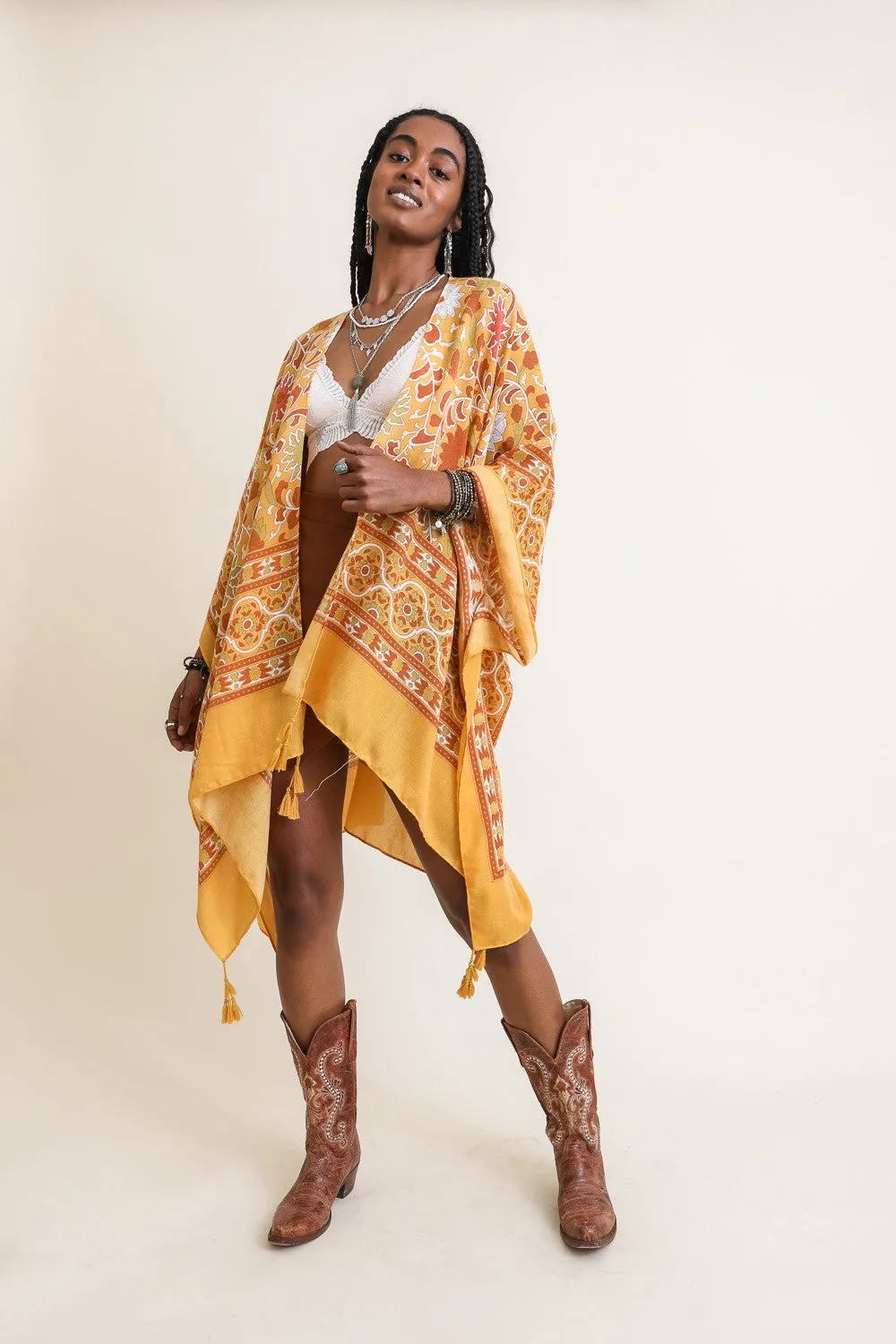 Mustard Morroco Kimono