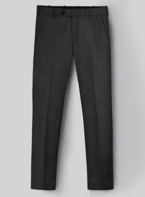 Napolean Sharkskin Charcoal Wool Pants