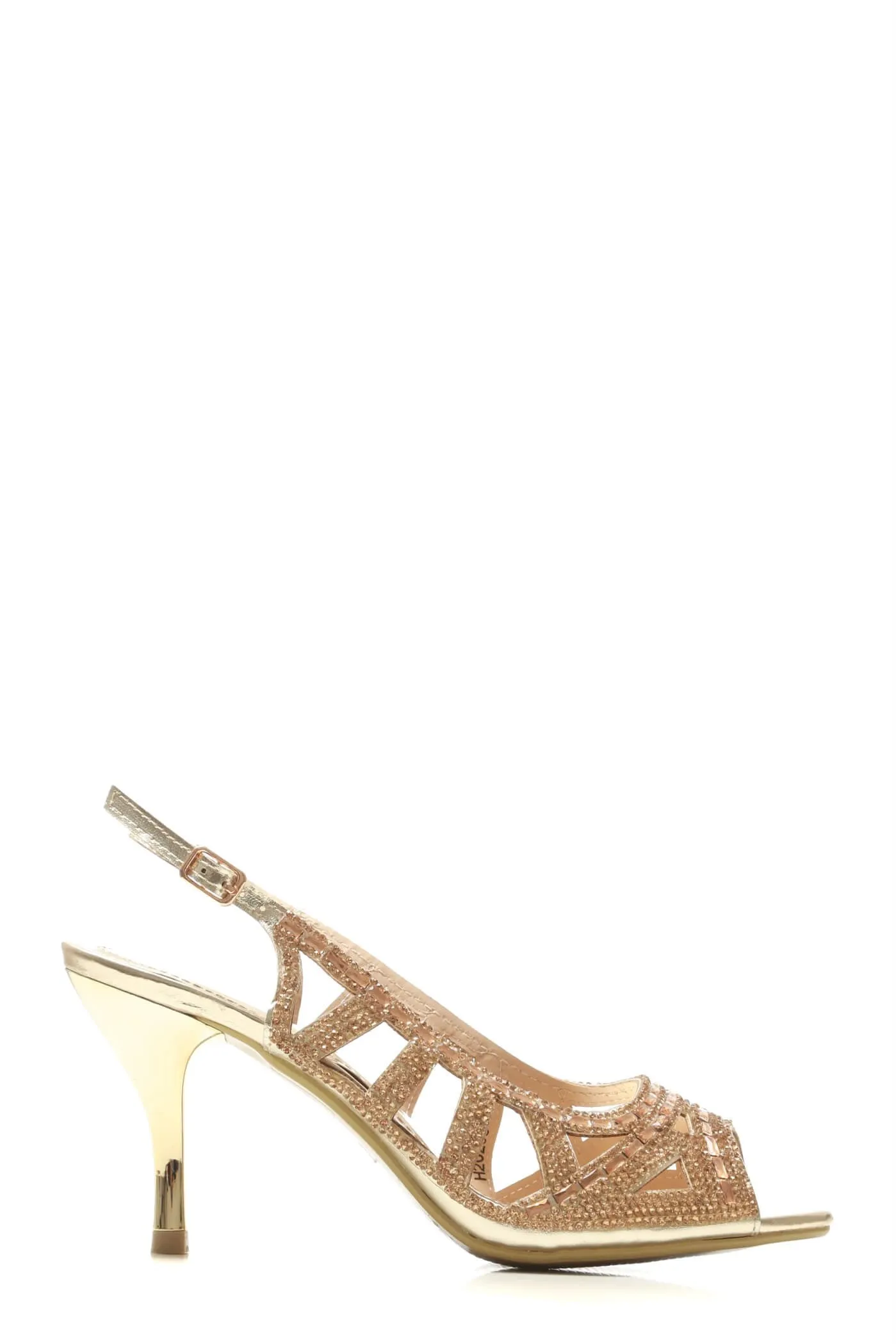 Natalia slingback diamante peep-toe sandal