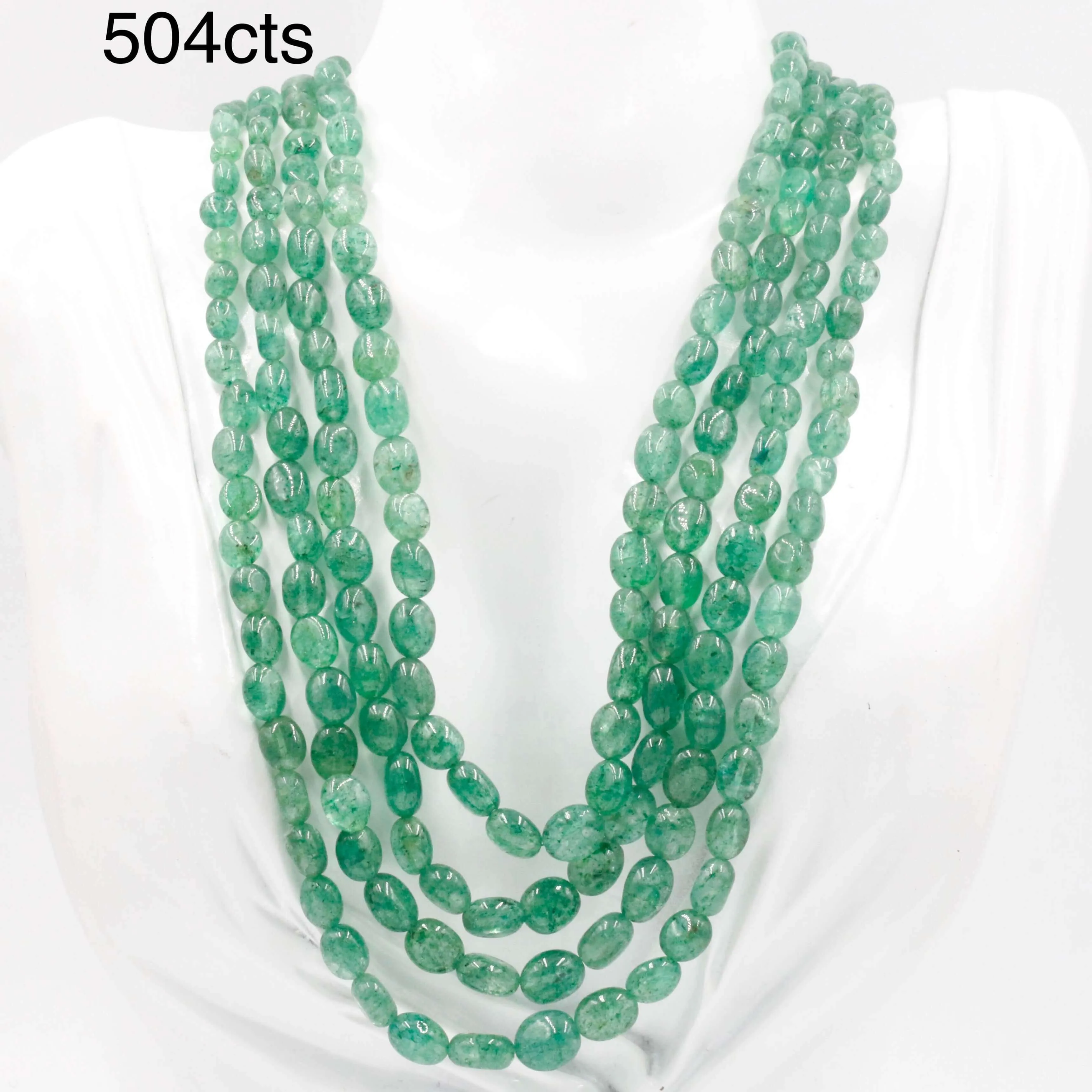 Natural Green Quartz Necklace Aventurine Necklace Layered Necklace Long Necklace Indian Necklace Quartz Sarafa Green Necklace SKU 6143025