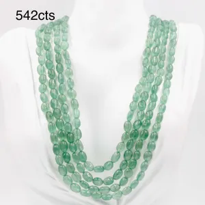 Natural Green Quartz Necklace Green Quartz Beaded Quartz Necklace Green Quartz Gemstone Indian Necklace Quartz Sarafa SKU 6143023