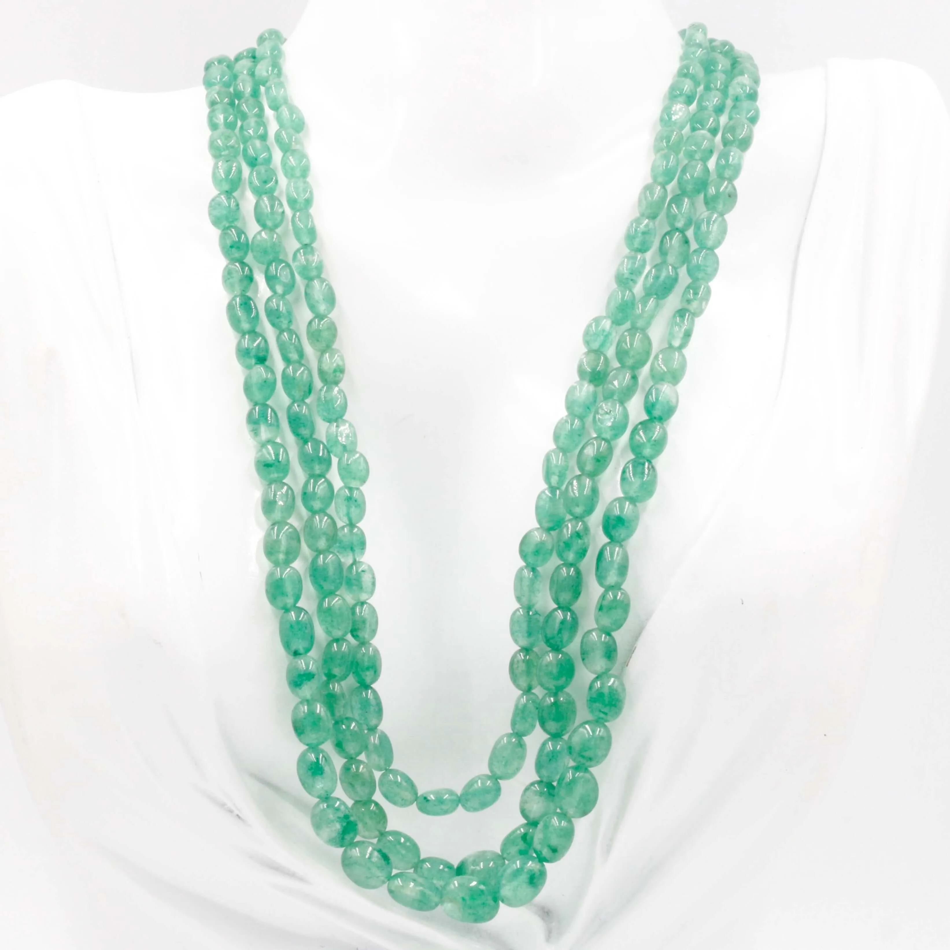 Natural Green Quartz Necklace Green Quartz Necklace Russian Quartz Necklace Emerald Quartz Necklace Indian Necklace Quartz Sarafa SKU 6143019