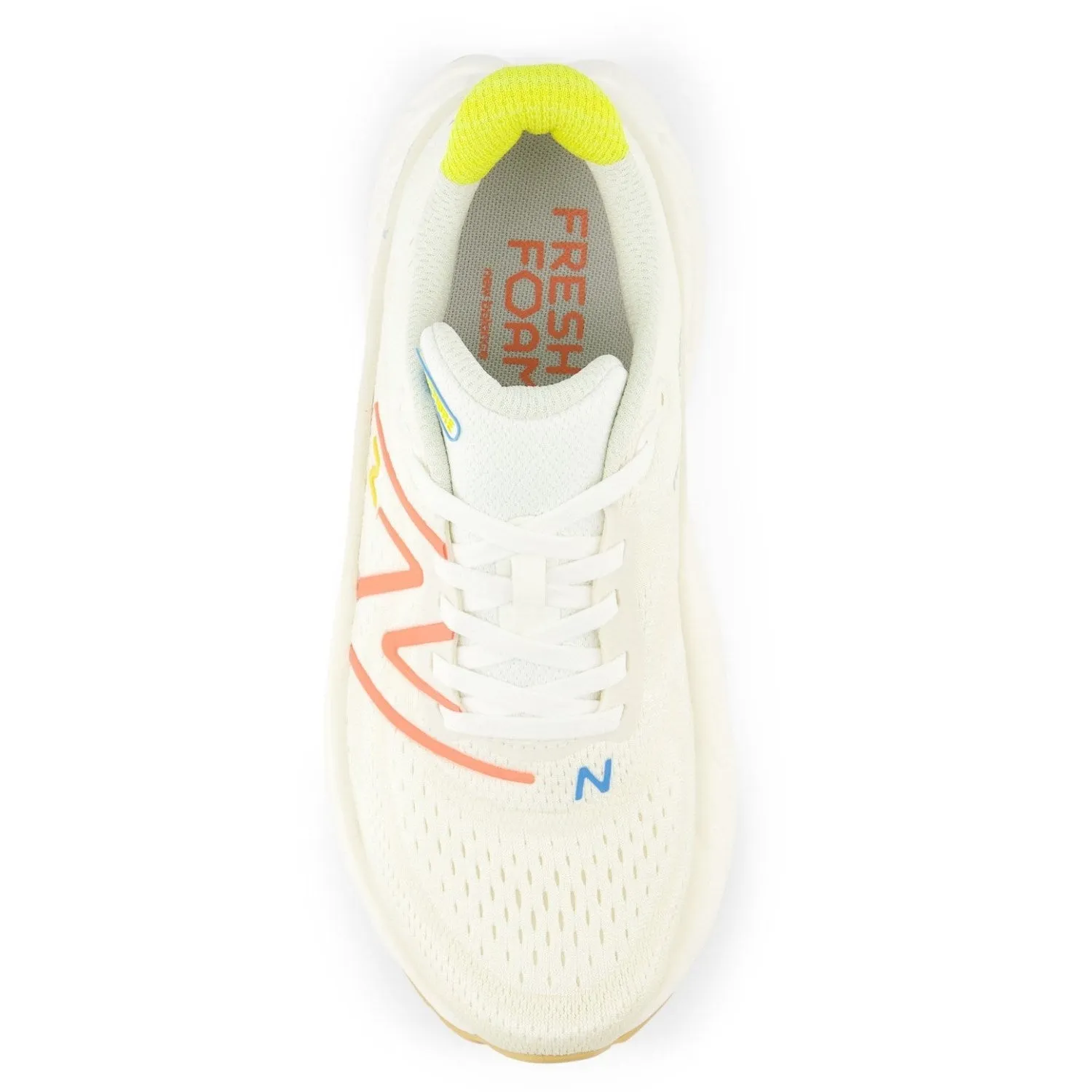 New Balance Fresh Foam x More v4 Womens - Sea Salt / Gulf Red / Lemon Zest