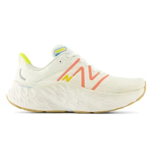 New Balance Fresh Foam x More v4 Womens - Sea Salt / Gulf Red / Lemon Zest