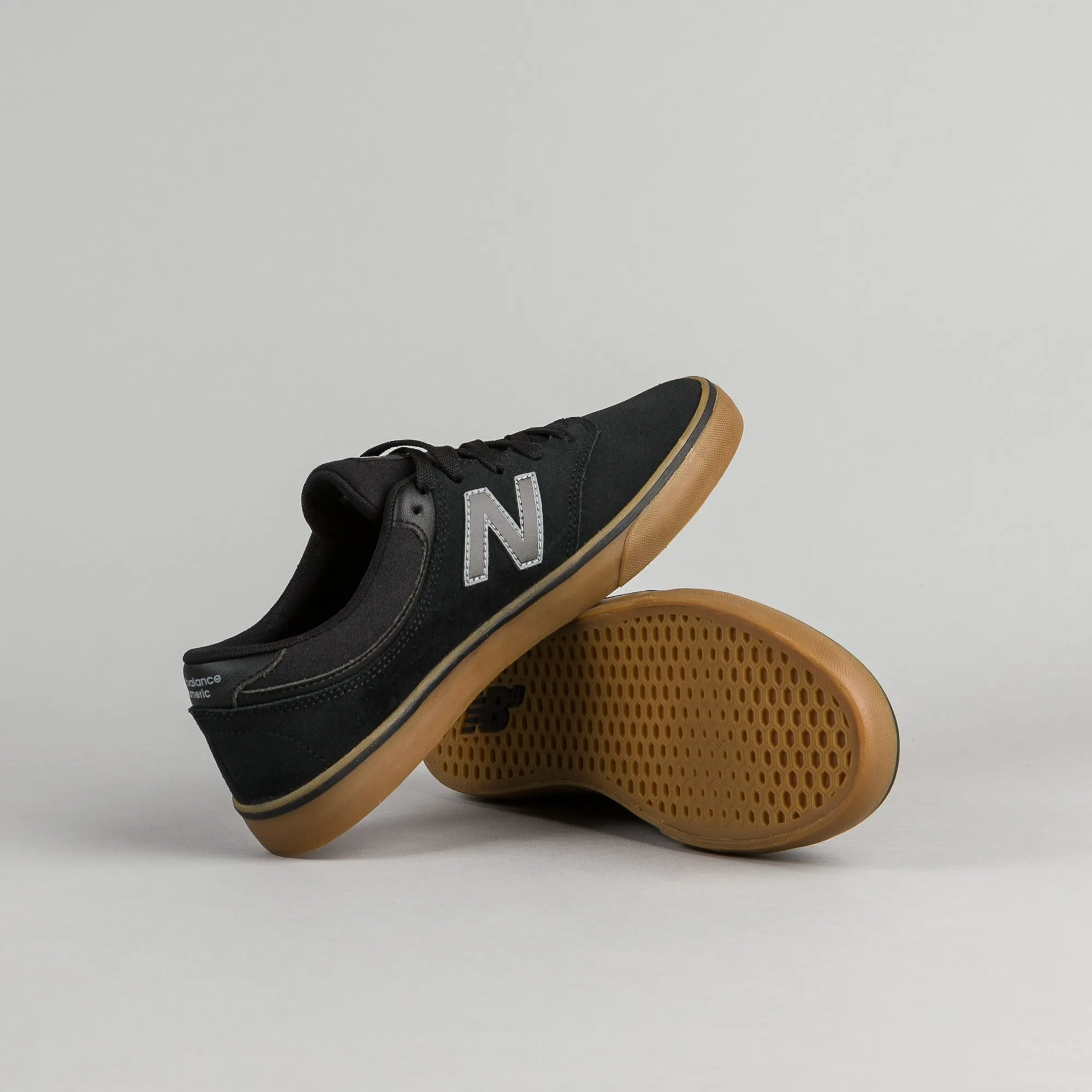 New Balance Numeric Quincy 254 Shoes - Black / Gum