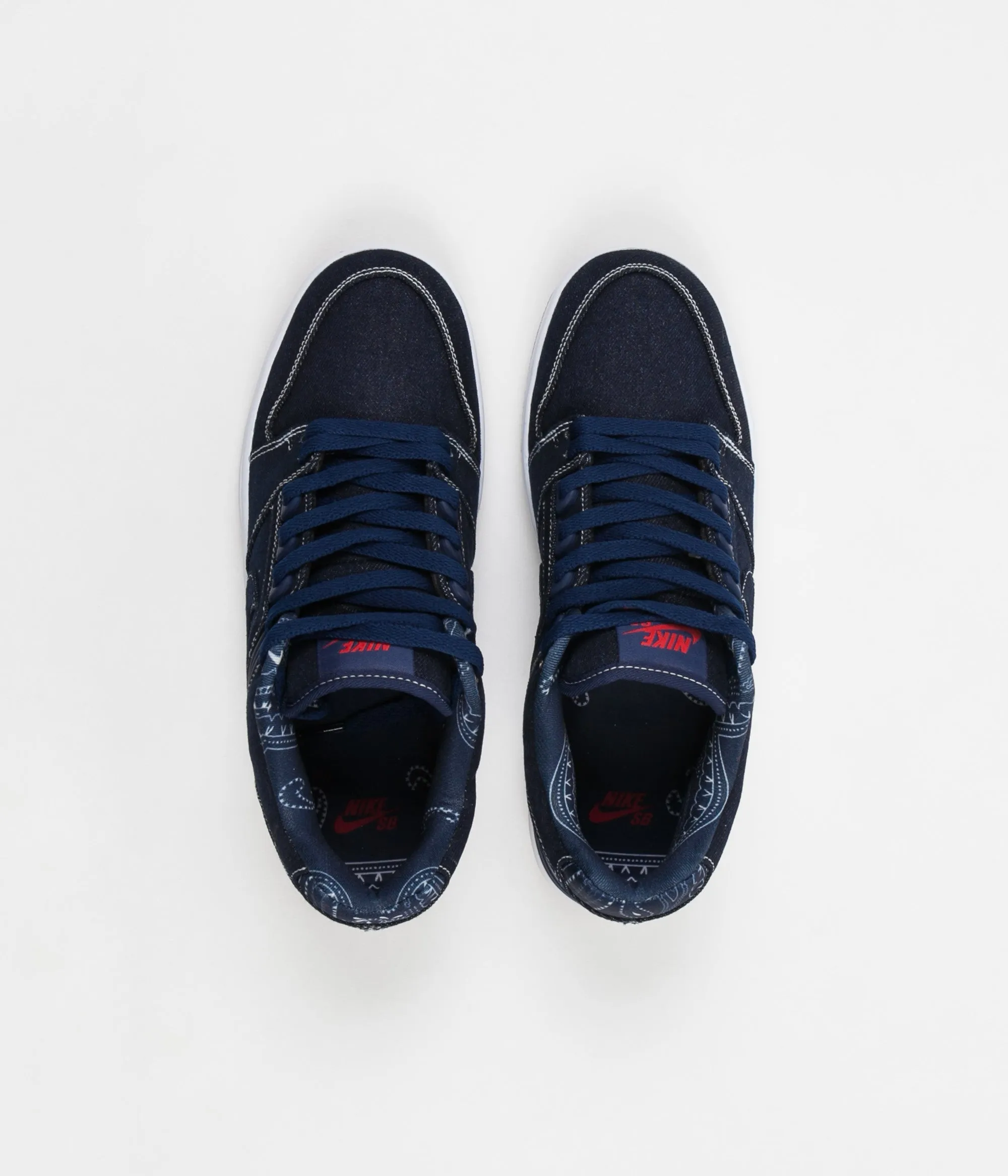 Nike SB Air Force II Low Shoes - Binary Blue / Binary Blue - White