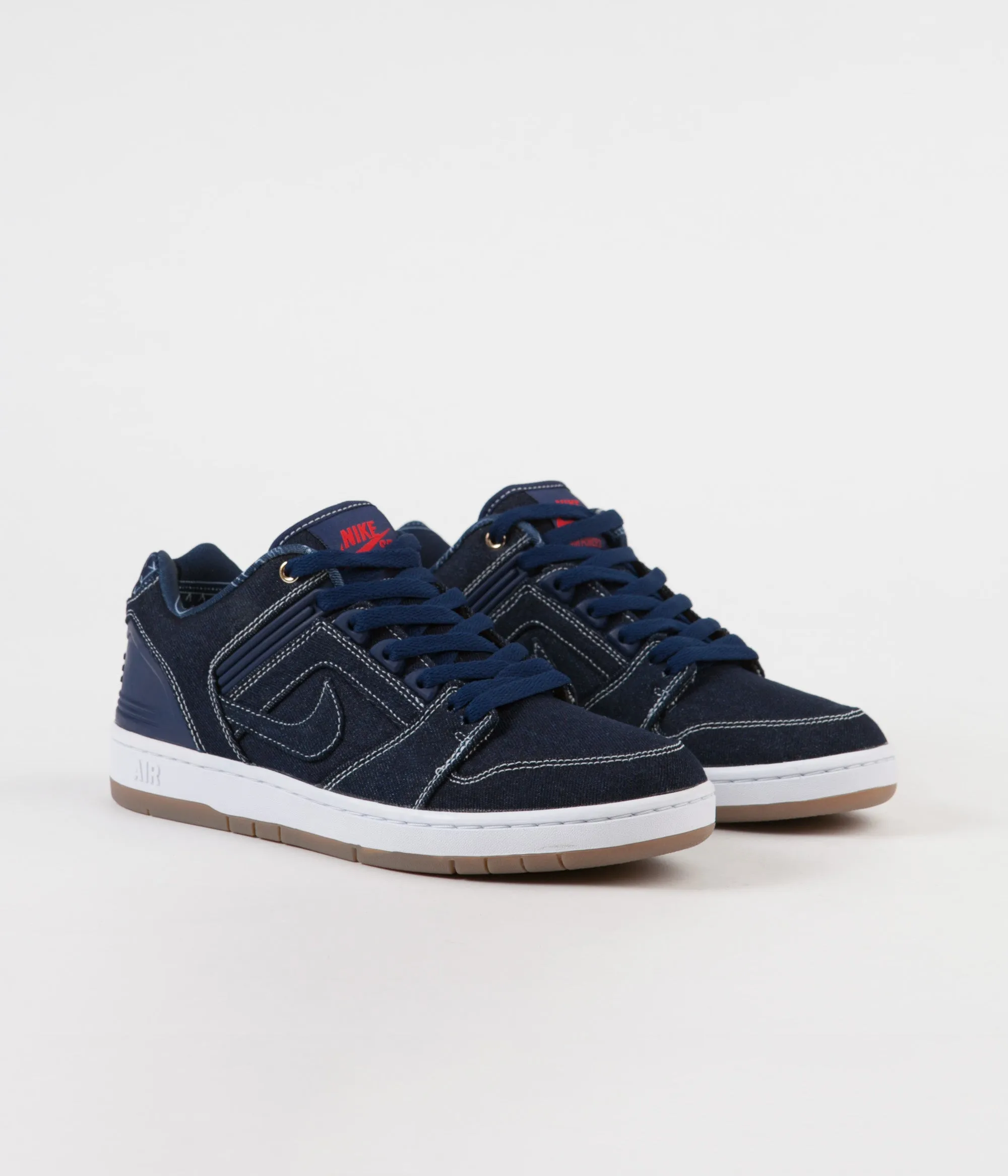 Nike SB Air Force II Low Shoes - Binary Blue / Binary Blue - White