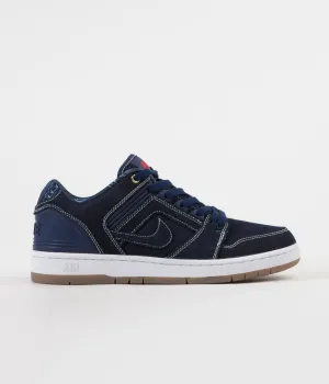 Nike SB Air Force II Low Shoes - Binary Blue / Binary Blue - White