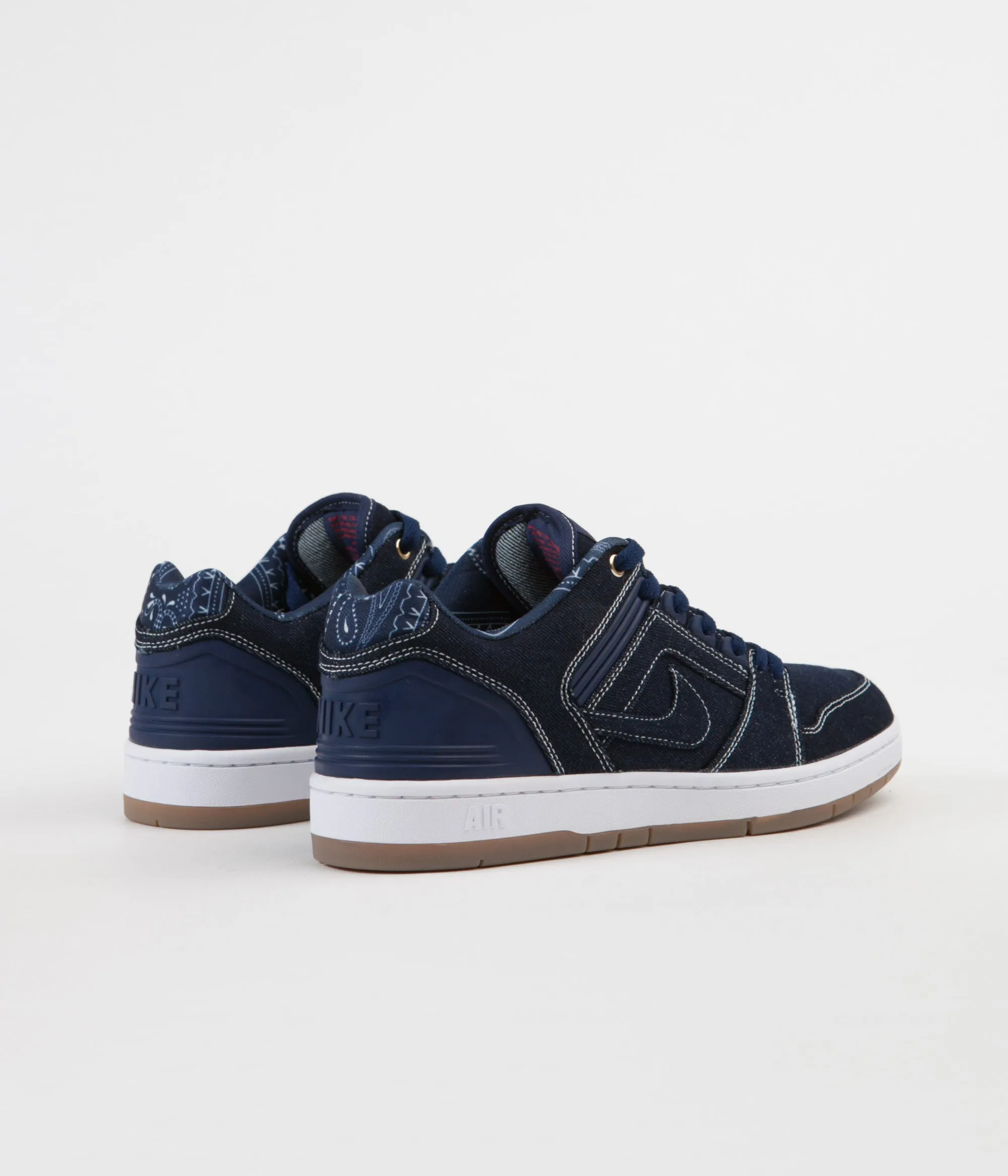 Nike SB Air Force II Low Shoes - Binary Blue / Binary Blue - White