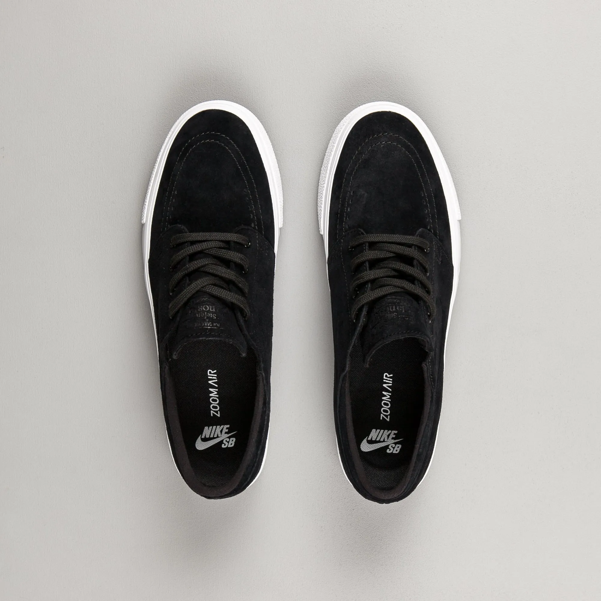 Nike SB Stefan Janoski Premium HT Shoes - Black / Black - White