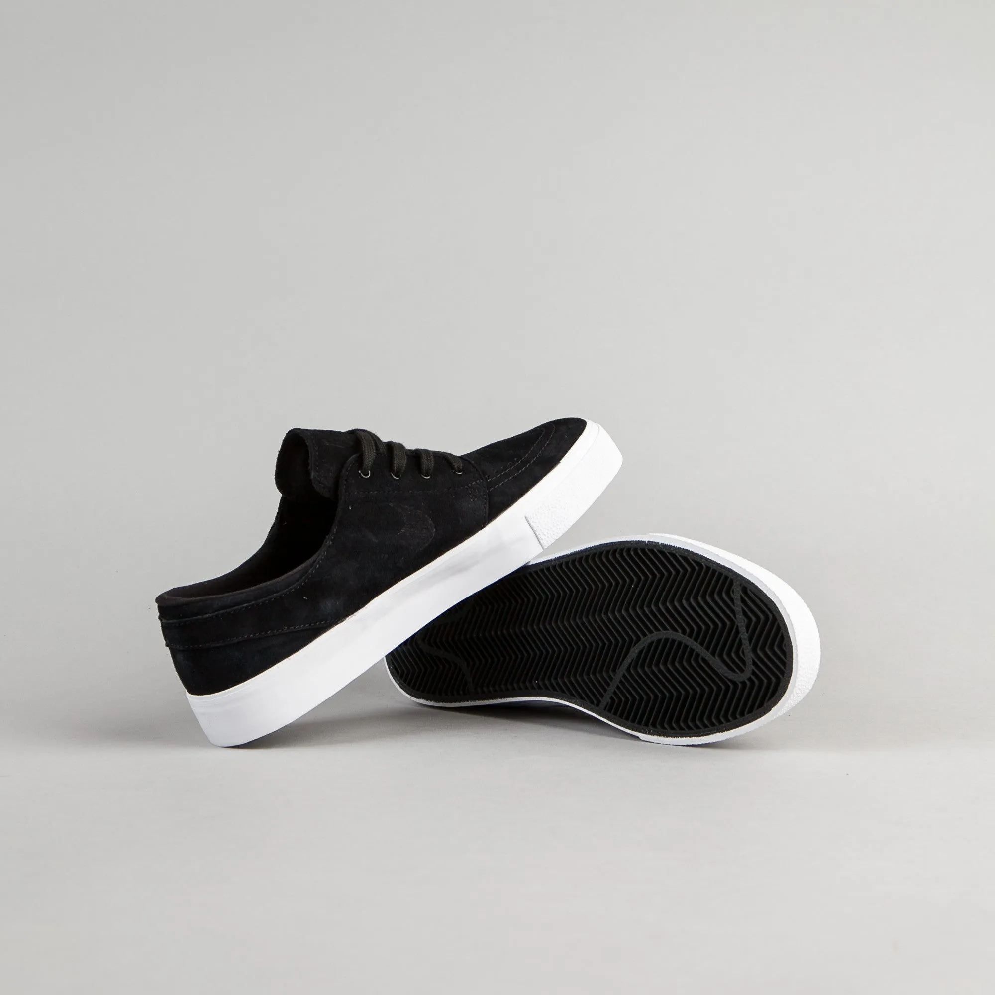 Nike SB Stefan Janoski Premium HT Shoes - Black / Black - White