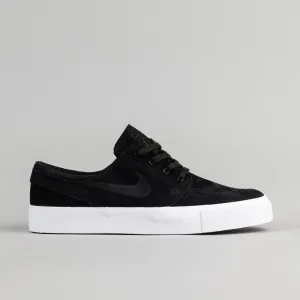 Nike SB Stefan Janoski Premium HT Shoes - Black / Black - White