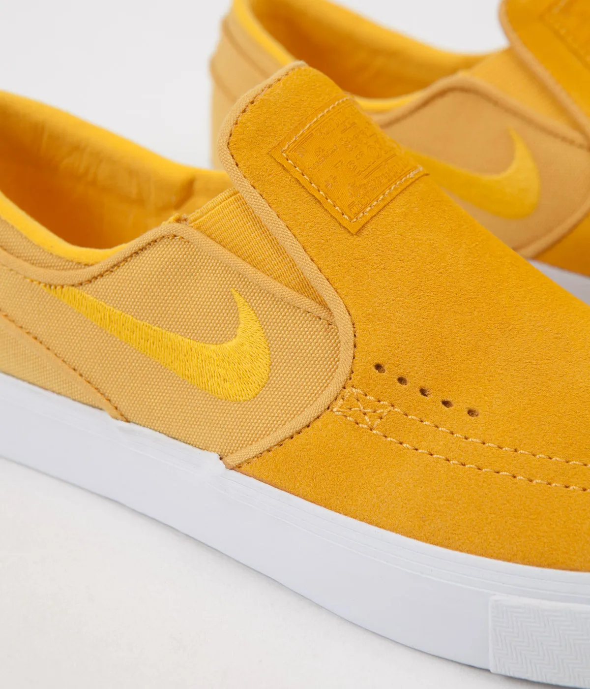 Nike SB Stefan Janoski Slip On Shoes - Yellow Ochre / Yellow Ochre - White