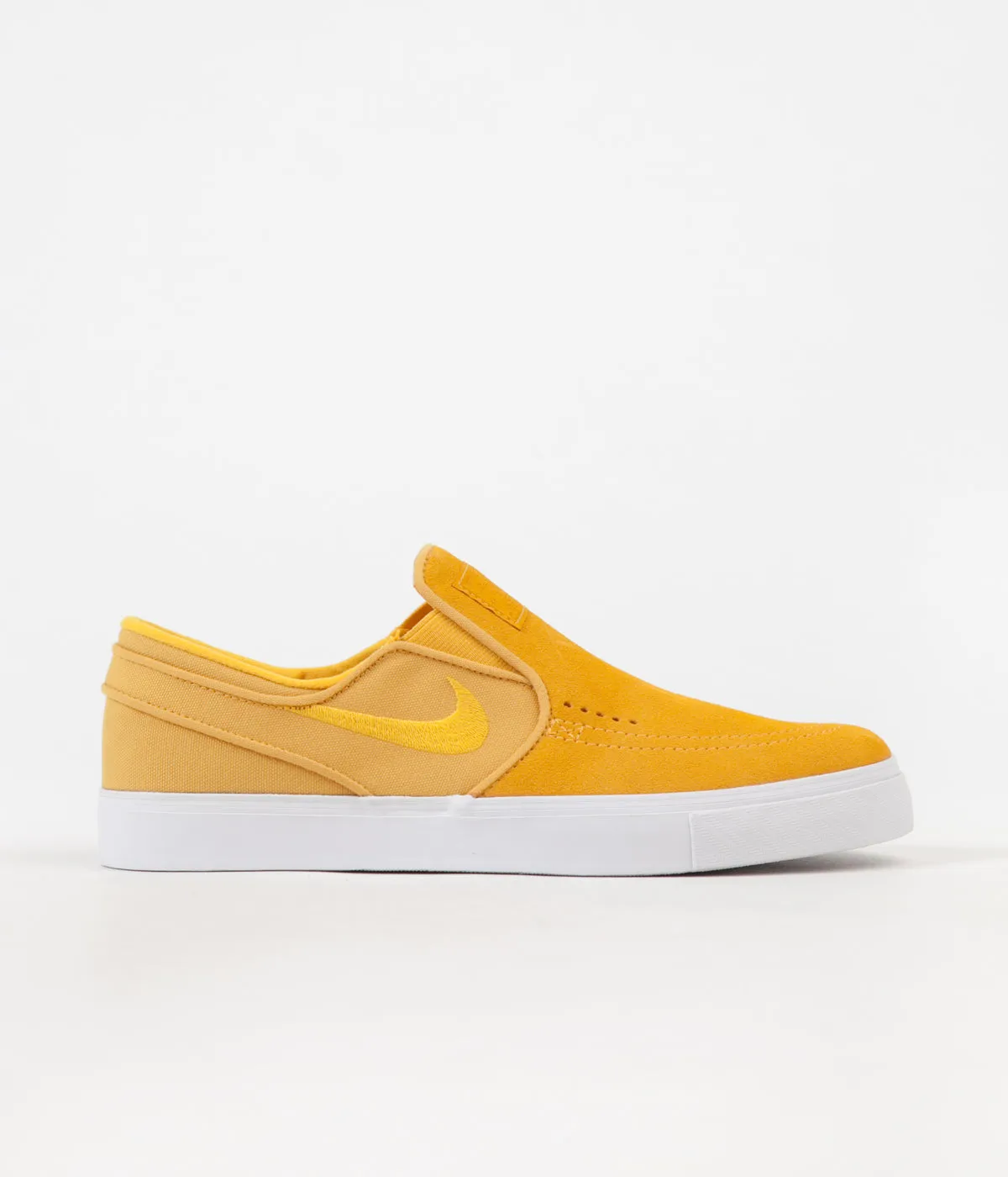 Nike SB Stefan Janoski Slip On Shoes - Yellow Ochre / Yellow Ochre - White