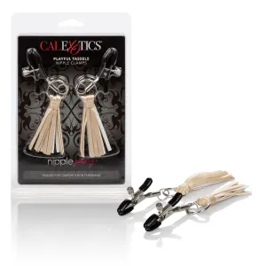 Nipple Play Playful Tassels Nipple Clamps - Gold