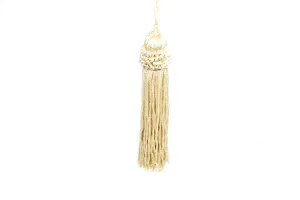 Pale Gold Tassel- Interior Decoration Tassel (Size: 4") - 1 Piece