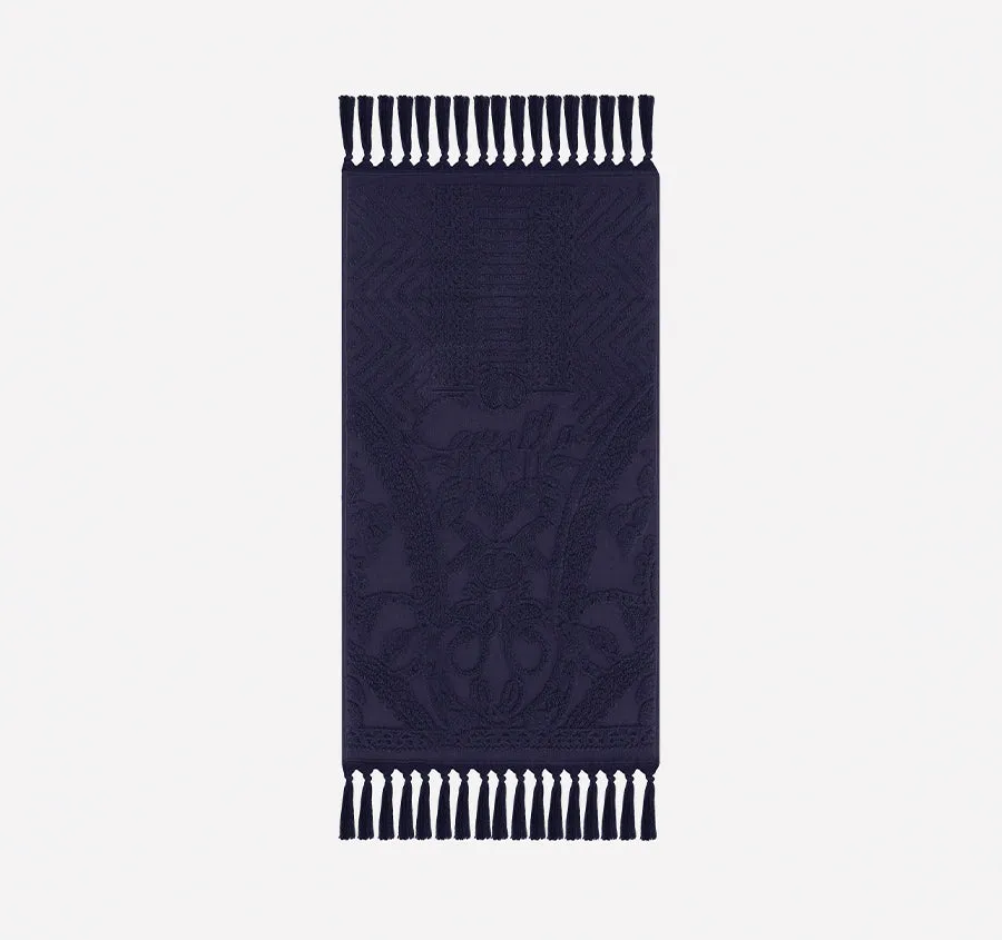 Palm Jacquard 620GSM Bath Towel Range Midnight