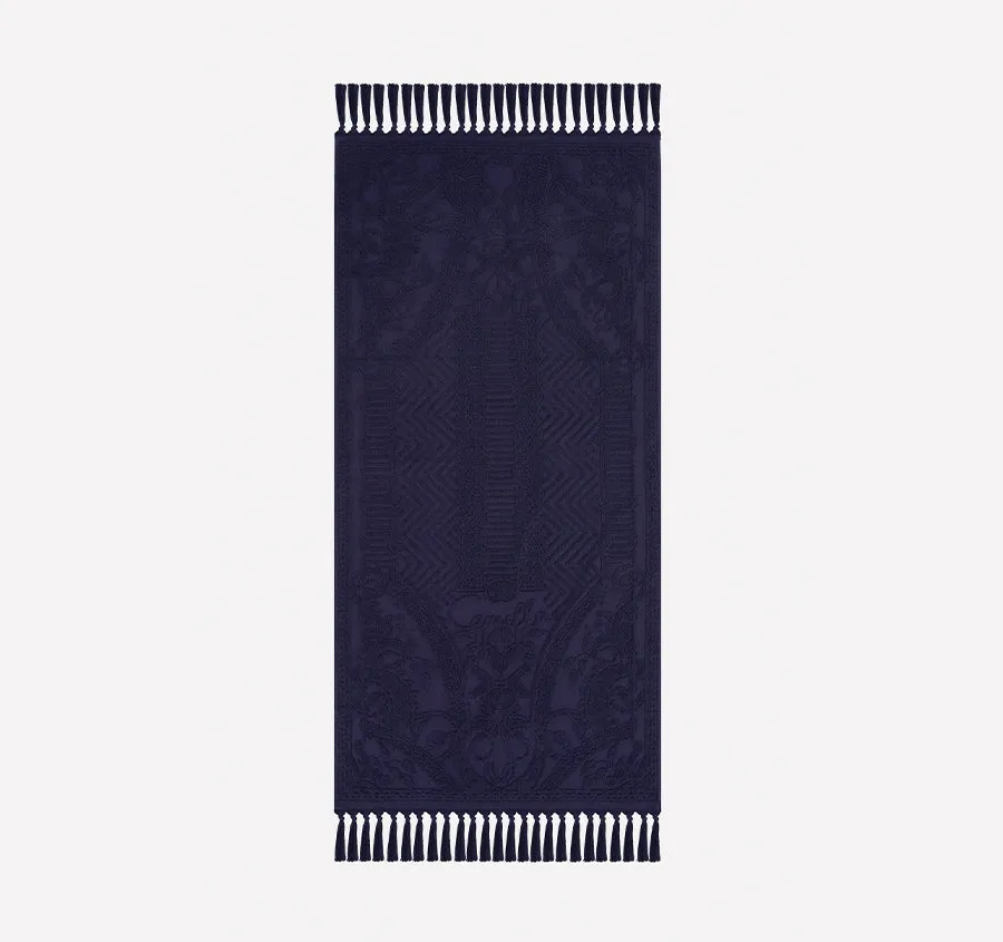 Palm Jacquard 620GSM Bath Towel Range Midnight