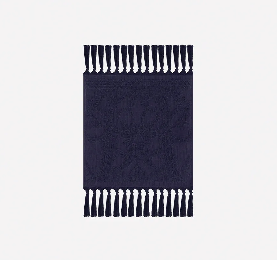 Palm Jacquard 620GSM Bath Towel Range Midnight