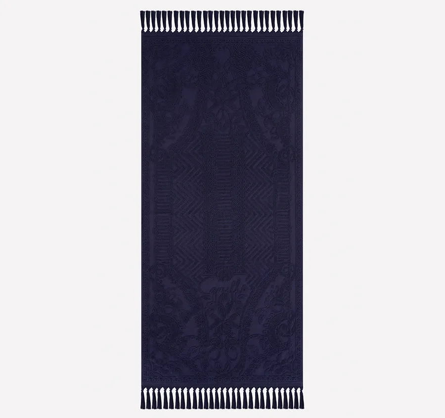 Palm Jacquard 620GSM Bath Towel Range Midnight