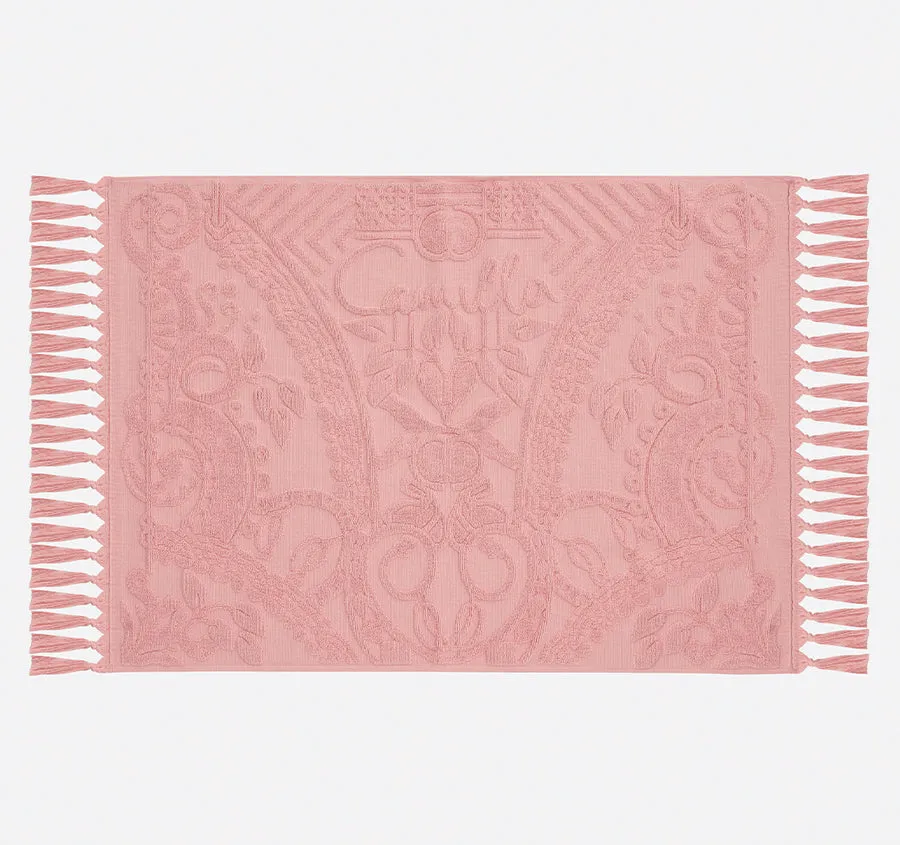 Palm Jacquard 800GSM Bath Mat Blossom