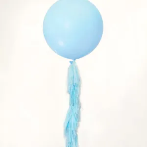 Pastel Blue Paper Tassel Tail - Tassel DIY Garland Kit