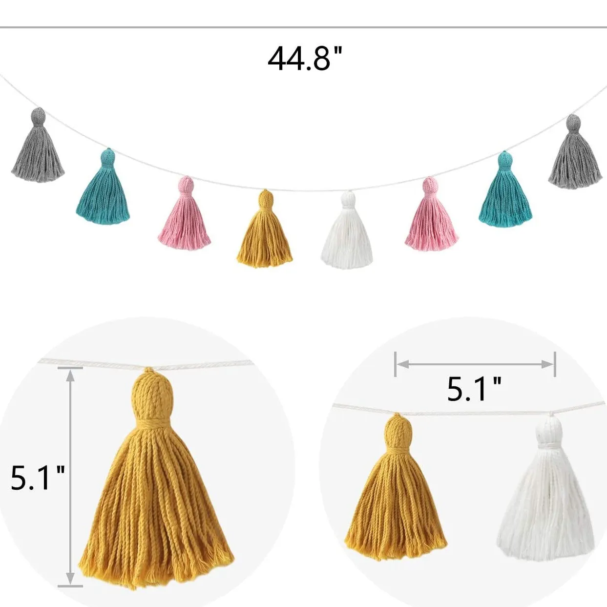 Pastel Macrame Tassel