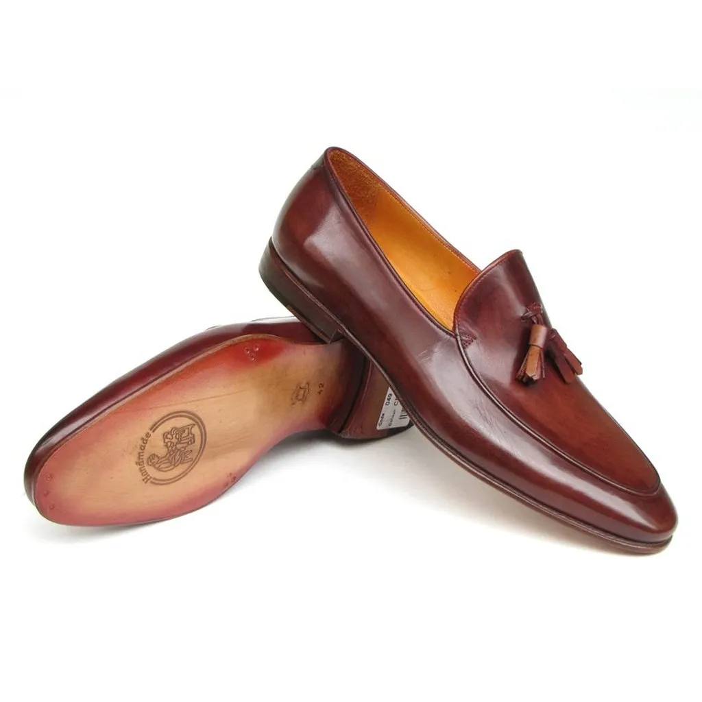 Paul Parkman Men's Tassel Loafer Brown Leather (ID#049-BRW)