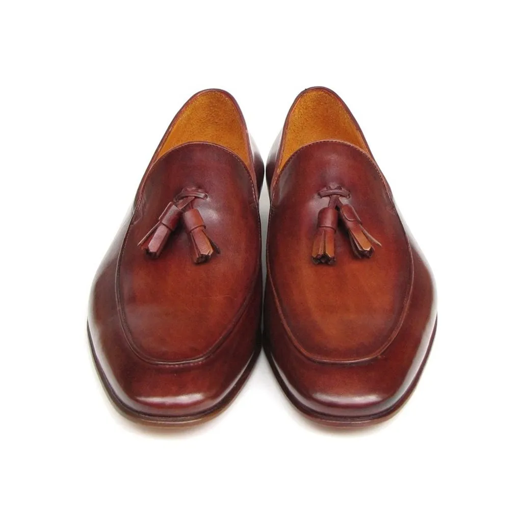 Paul Parkman Men's Tassel Loafer Brown Leather (ID#049-BRW)