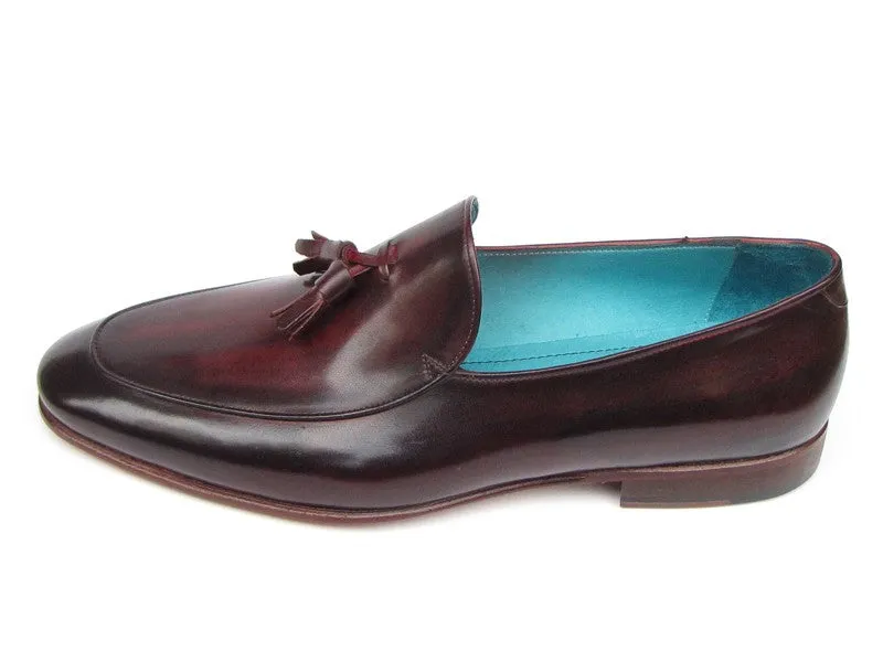 Paul Parkman Tassel Black & Purple Loafers