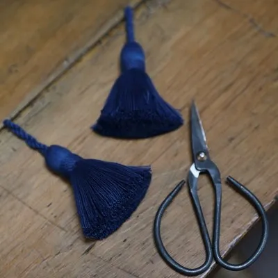Peacock Blue Key/Cushion Tassel