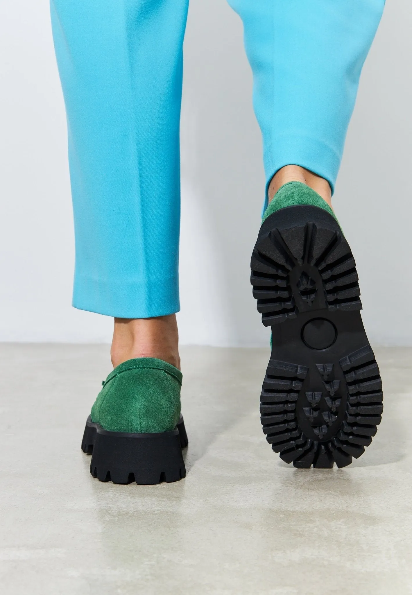 Platform Loafers Ksenia - Green