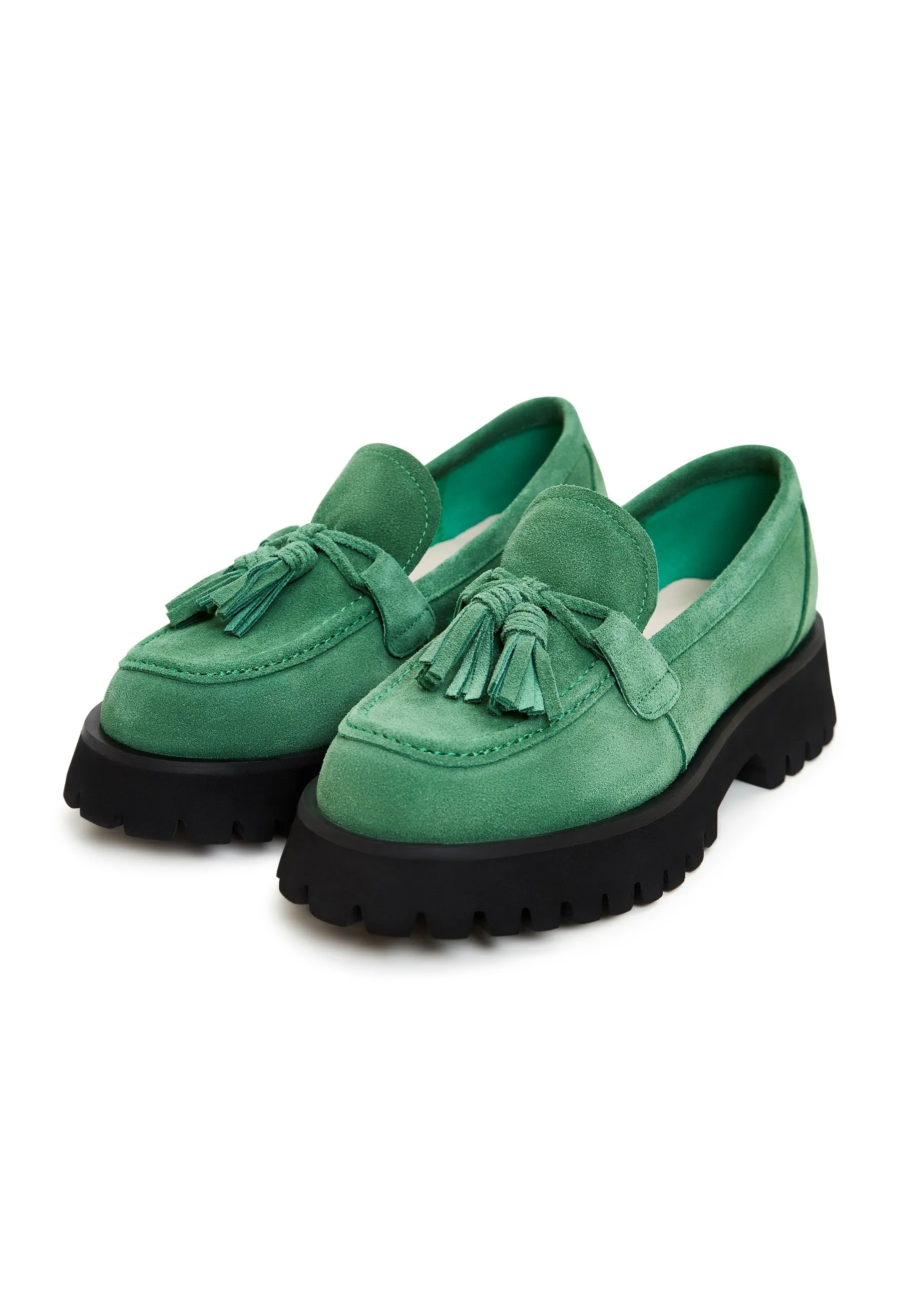 Platform Loafers Ksenia - Green