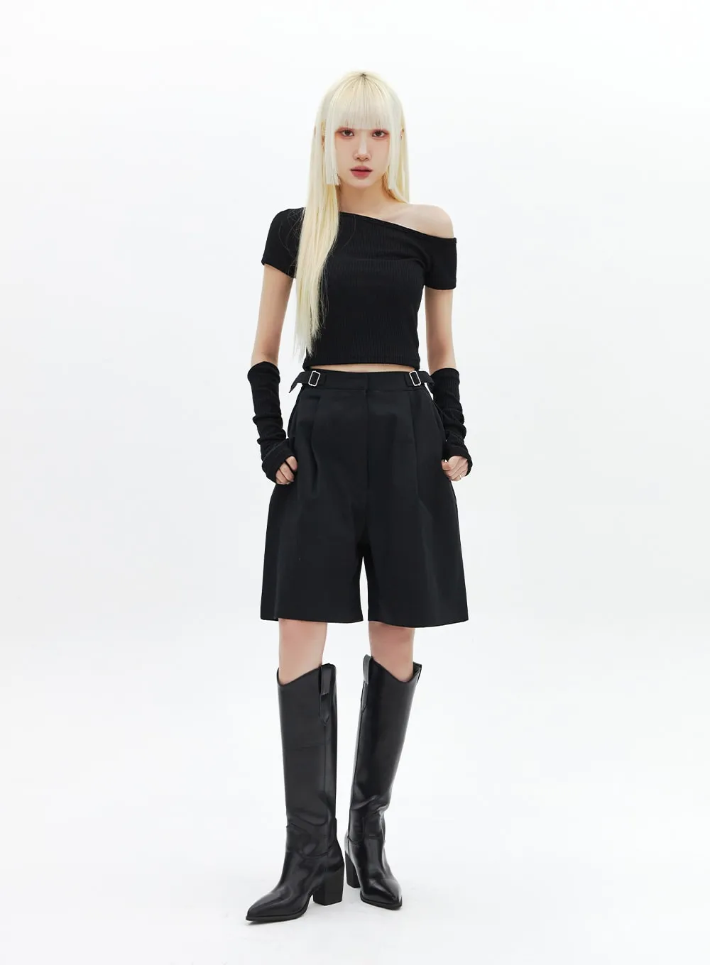 Pointed Toe Knee High Boots BA313