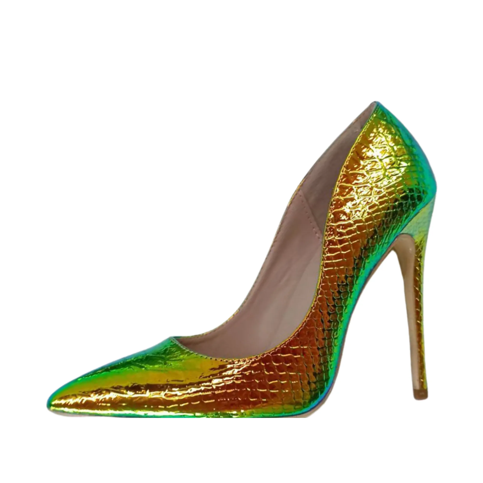 Pre Order:  Iridescent Snake Pattern Stilettos