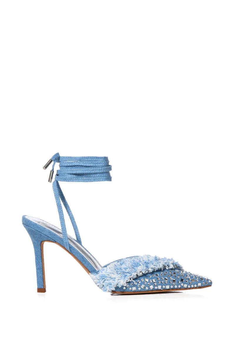 RAINI-DENIM STILETTO PUMP