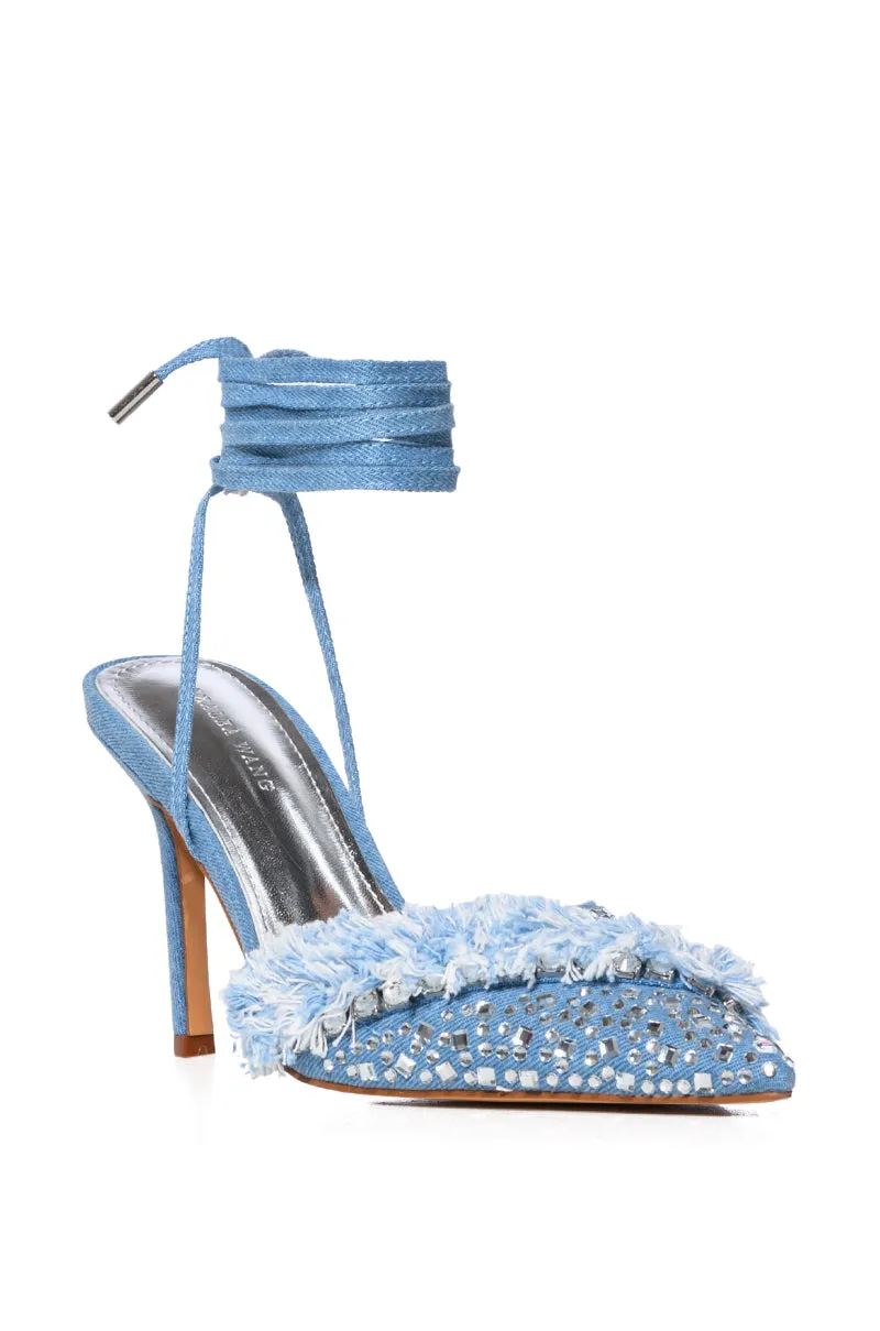 RAINI-DENIM STILETTO PUMP