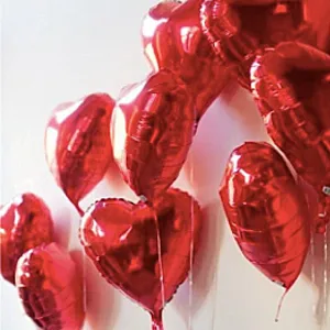 Red Heart Foil Balloon 18"