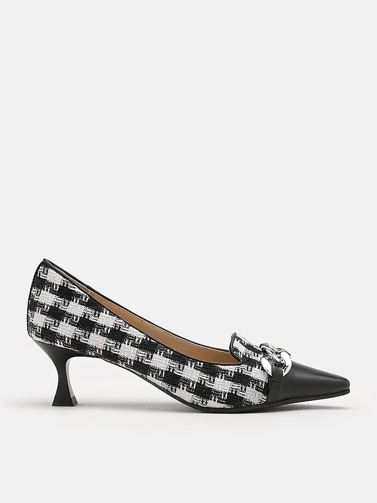 Riley  Hounds Tooth Pumps