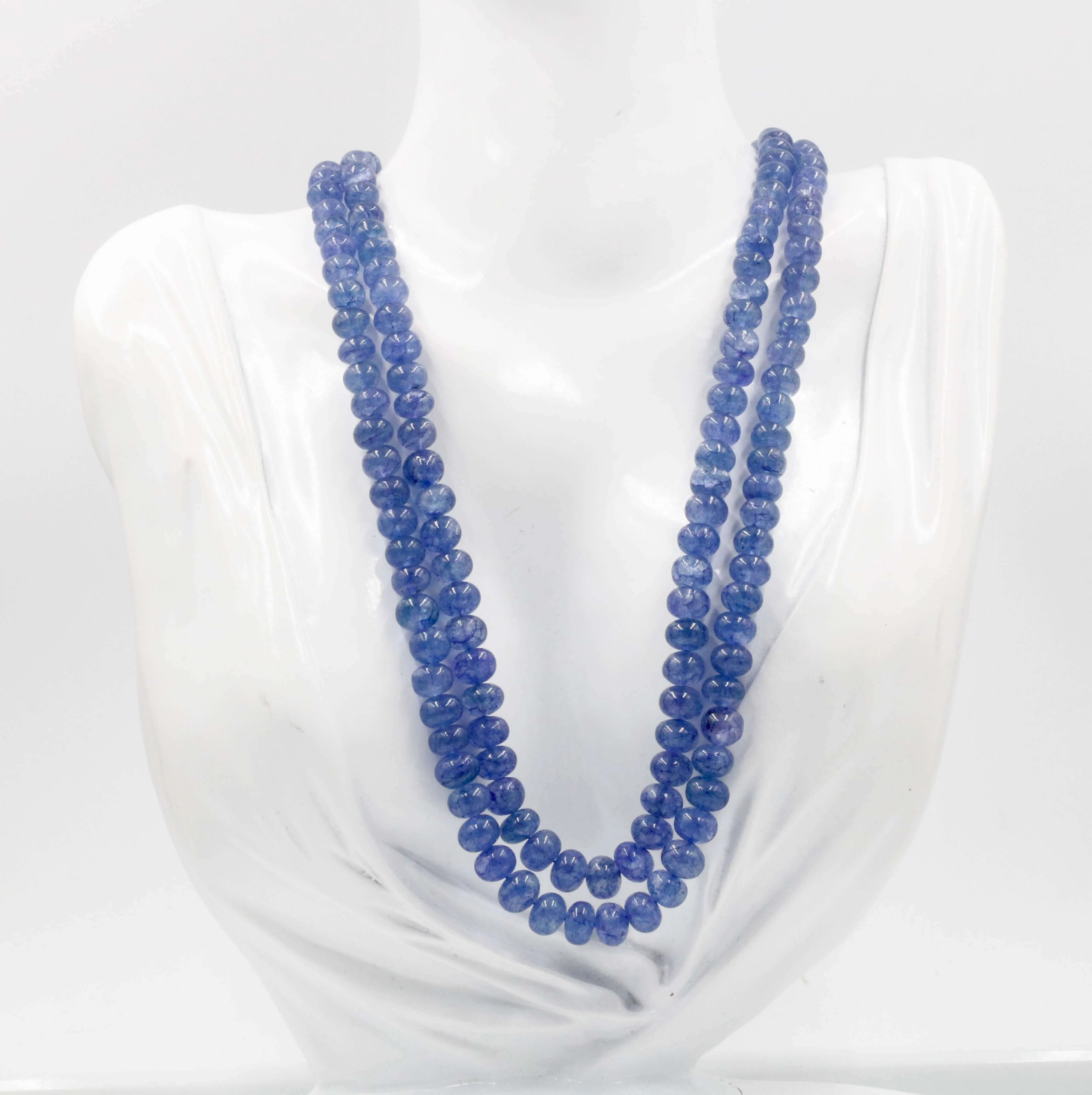 Russian Tanzanite Quartz Necklace Gemstone Aventurine Necklace Gemstone Necklace Quartz Necklace Blue Violet Necklace SKU 6142976