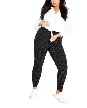 Sabine Stripe Pant | Black Stripe