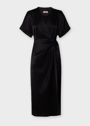 SANNA Wrap Dress - Black