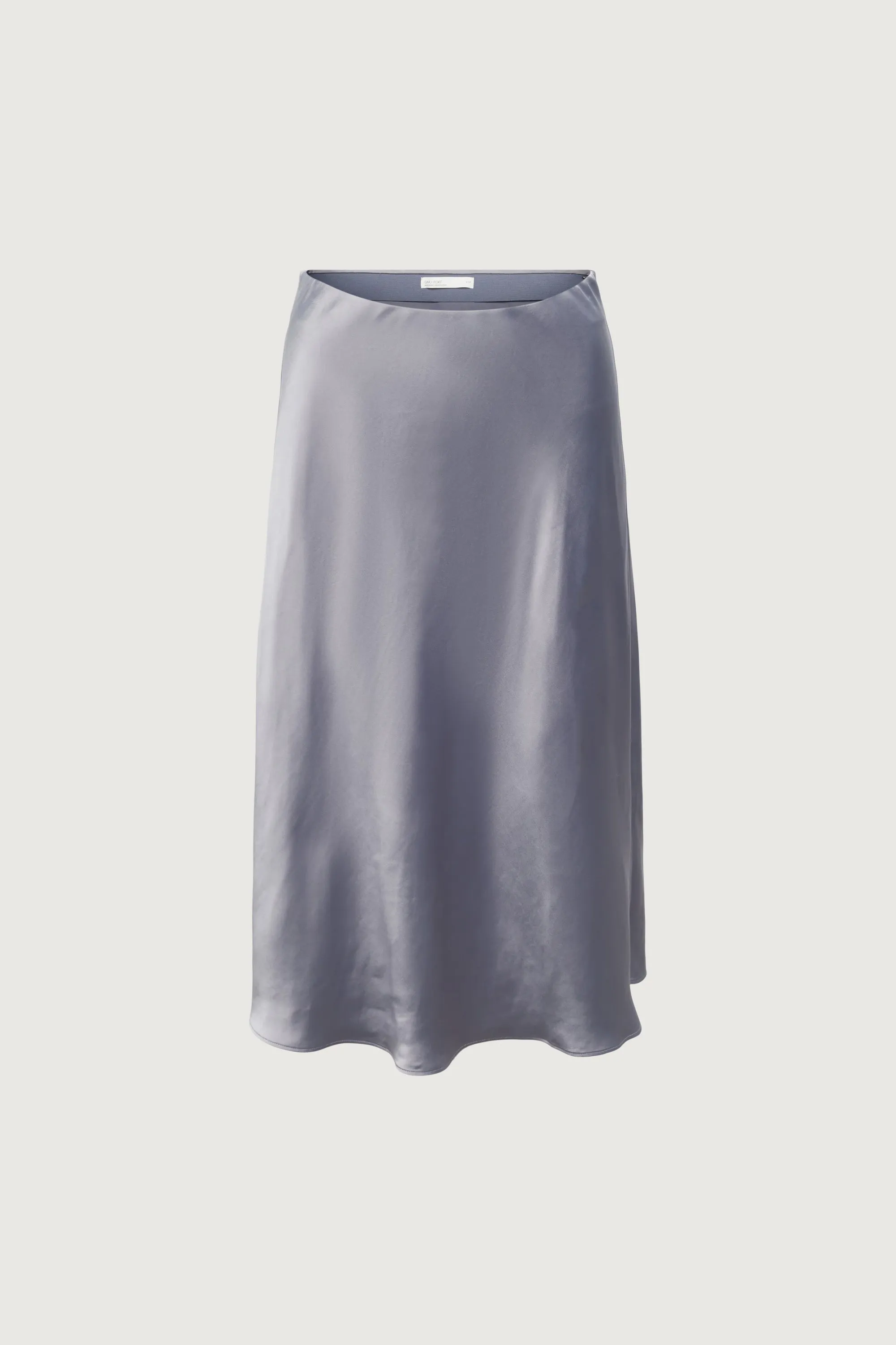 SATIN MIDI SLIP SKIRT