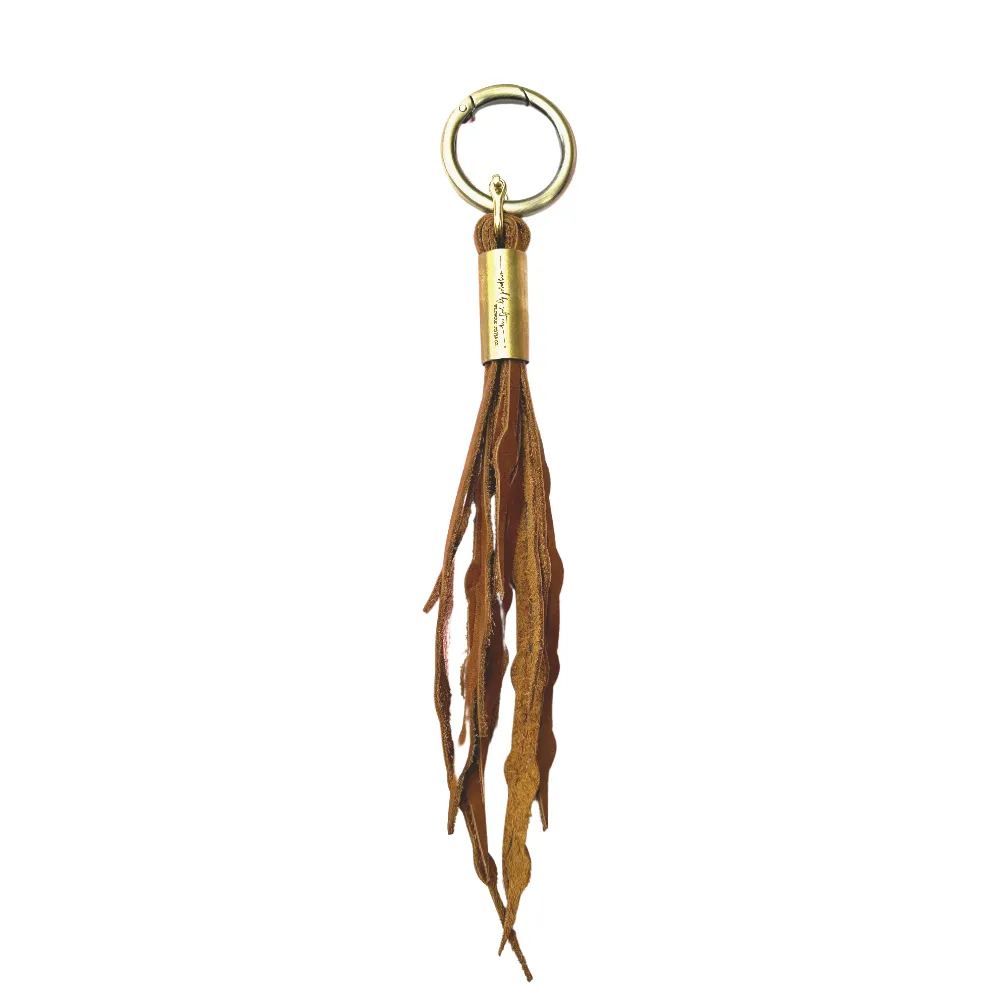 Seaweed Tassel in Beach Nut Leather