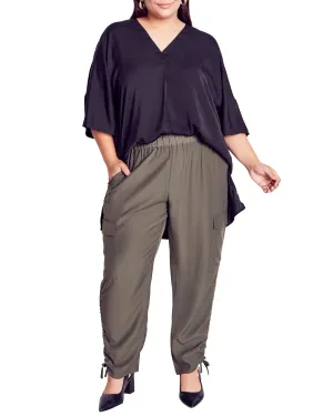 Shiloh Ruched Pant | Olive Green