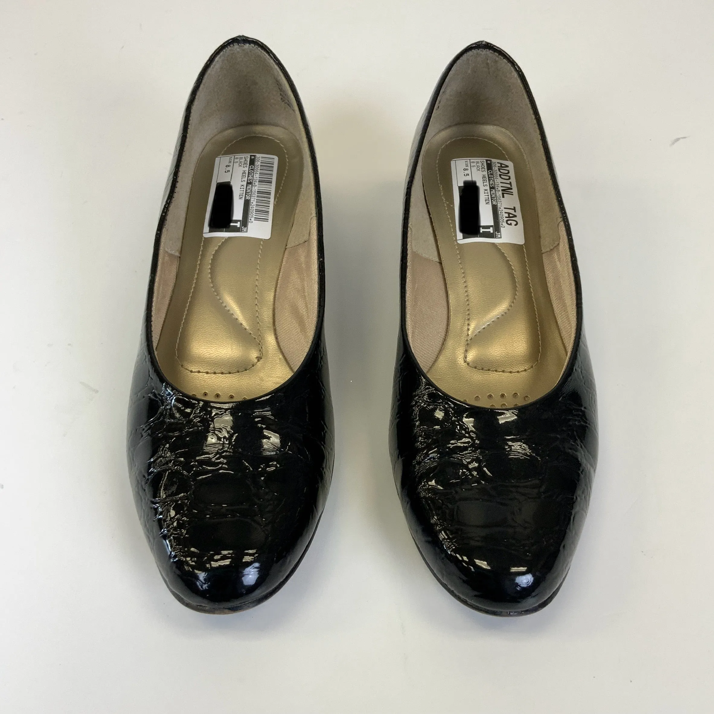 Shoes Heels Kitten By Clothes Mentor In Black, Size: 8.5