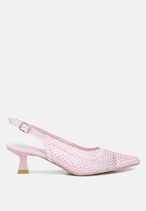 Siev Rhinestone Slingback Mules