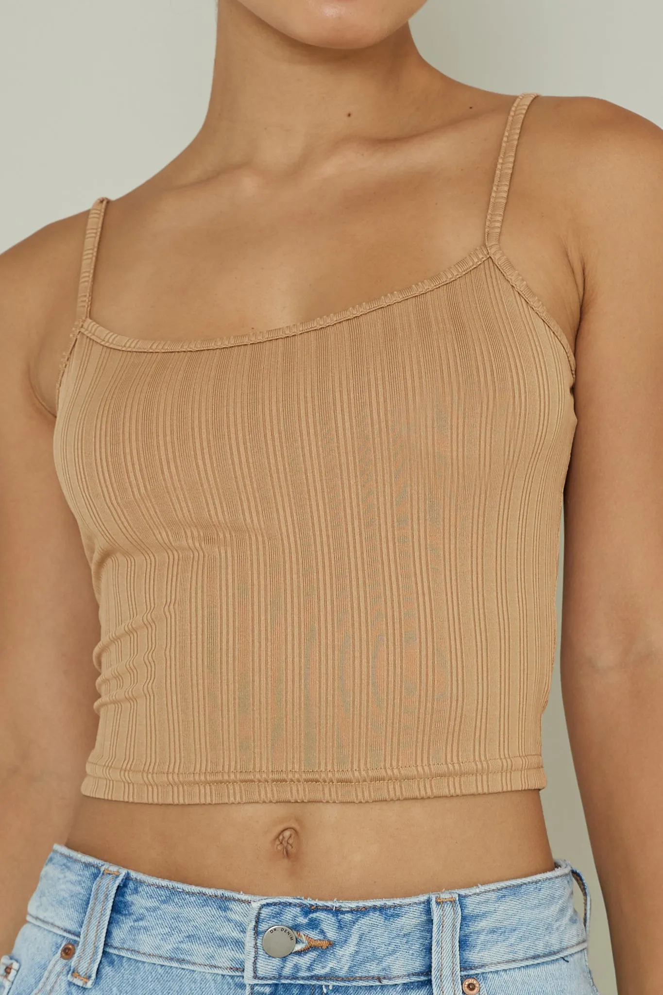 Sold Out Ribbed Cami Top Mocha